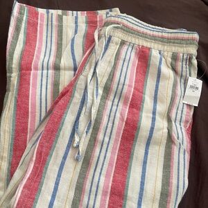 NWT Old Navy Pink and Blue Striped Pants